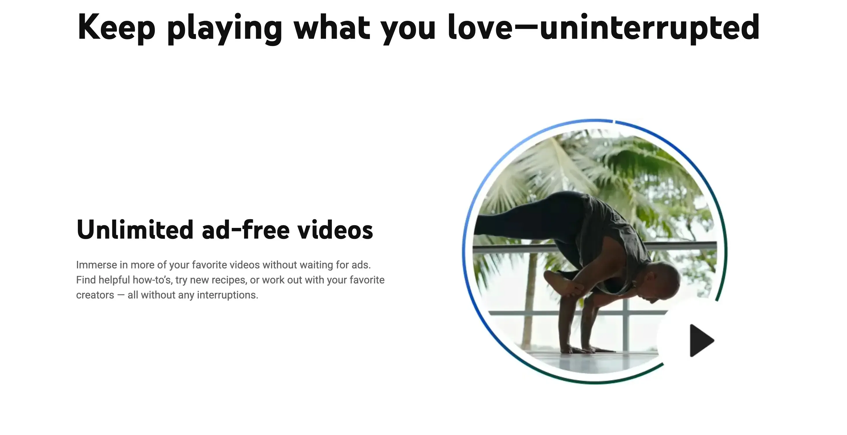 Youtube premium unlimited ad free videos