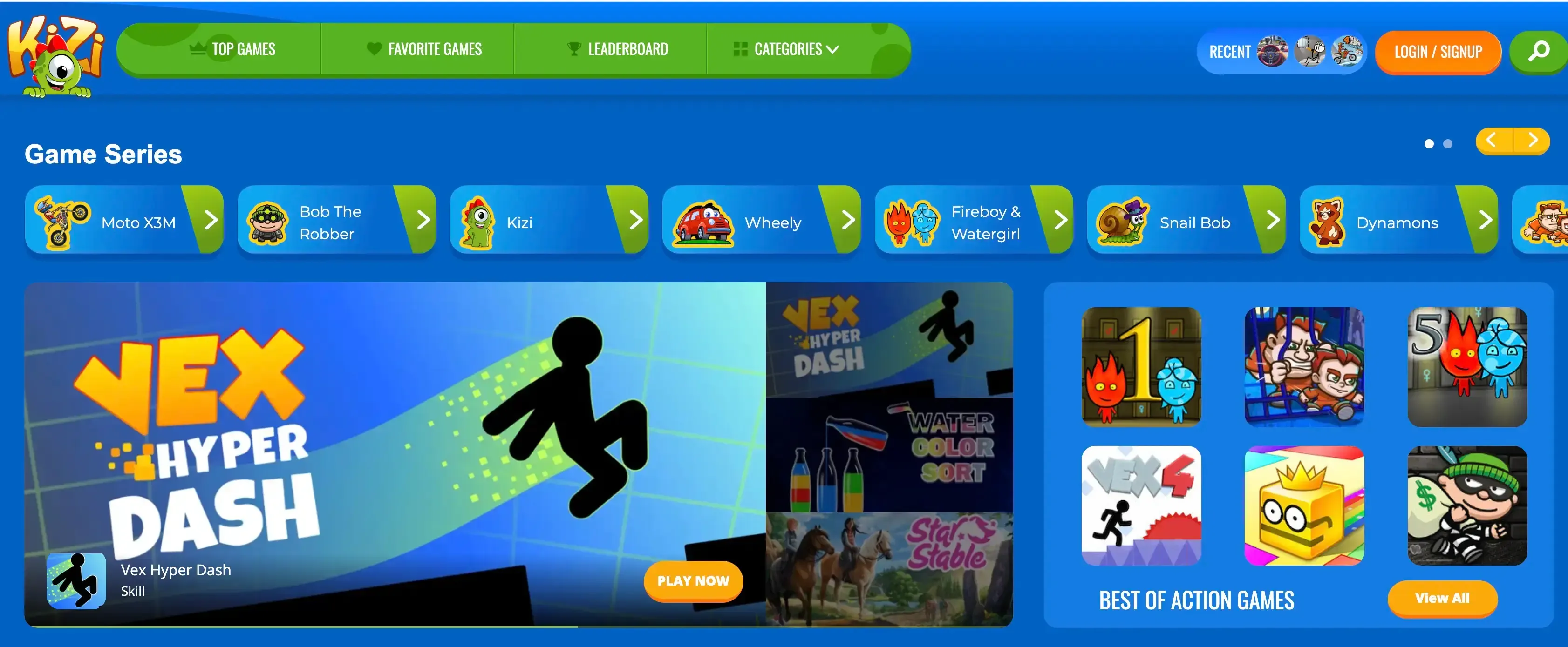 Kizi gaming website