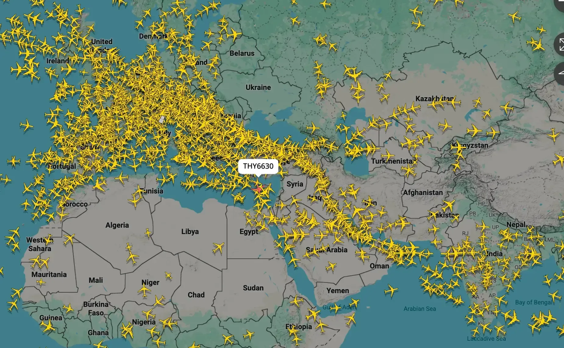 FlightRadar app