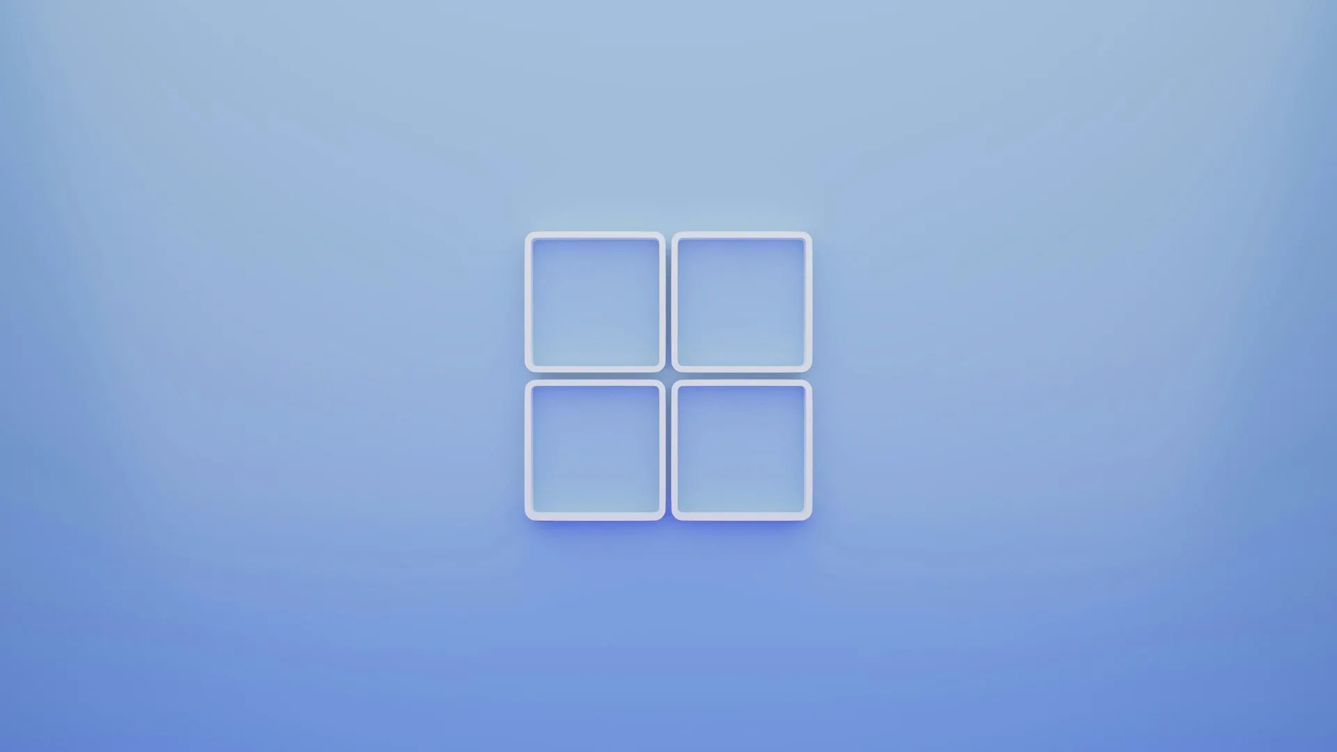 Windows 11 white squares on blue background