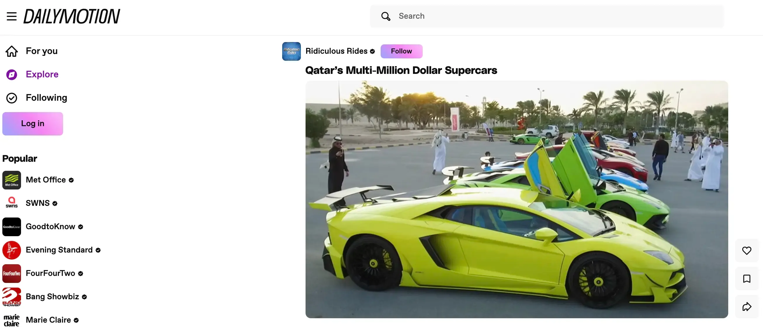 Dailymotion video hosting website