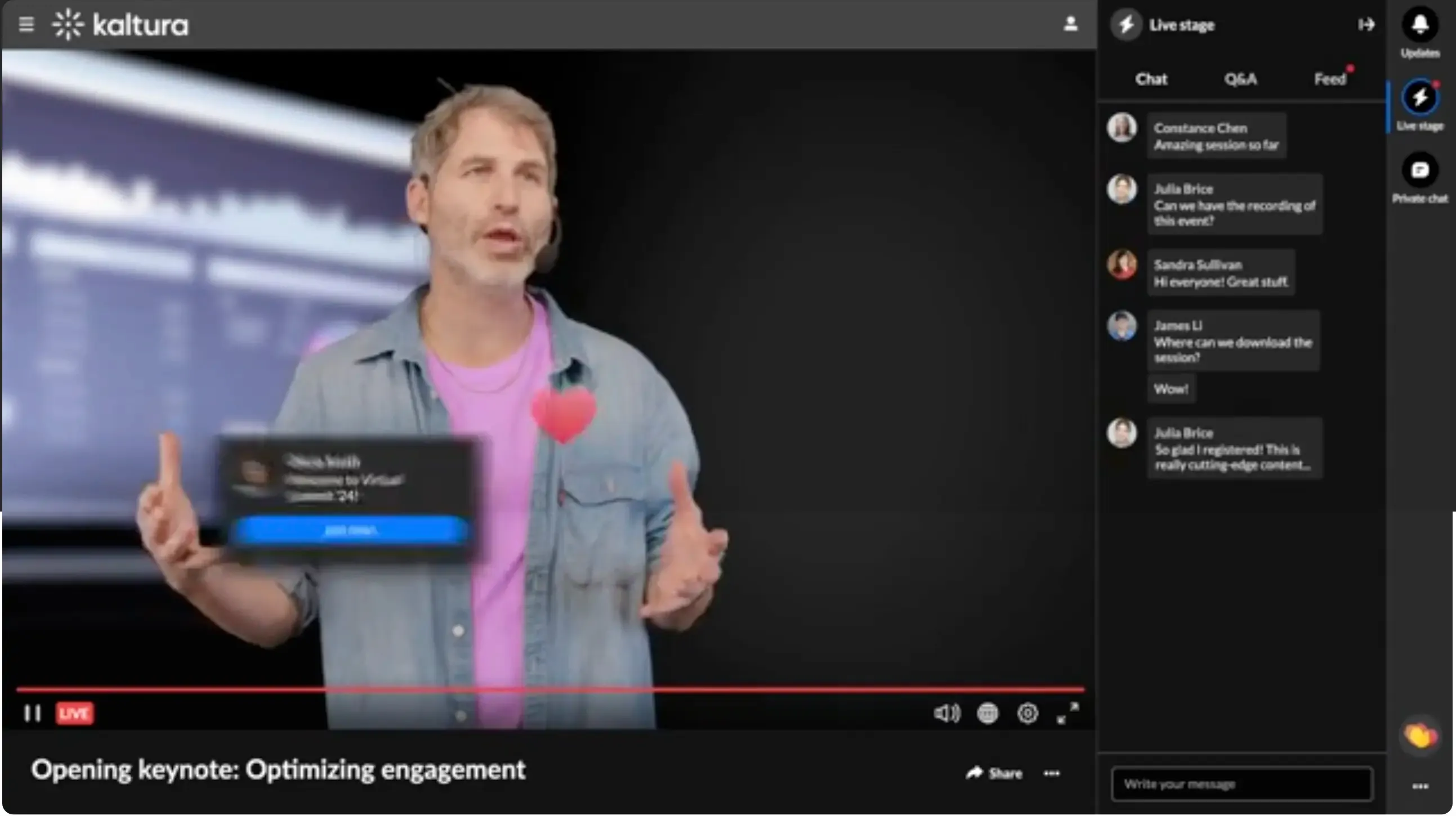 Kaltura website hosting website